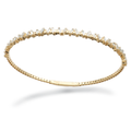 14K Yellow Gold Flex Diamond Baguette Bangle Bracelet