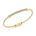 14K Yellow Gold Diamond Bar Bracelet