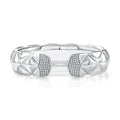 Sterling Silver Diamond Cuff Bracelet