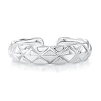 Sterling Silver Diamond Cuff Bracelet