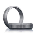 14K White Gold Beveled Edge Wedding Band