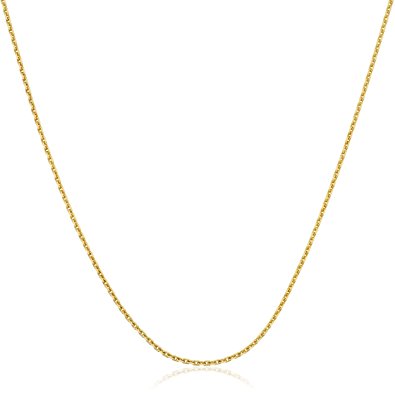 14K Yellow Gold Cable Link Chain
