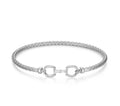 Sterling Silver Equestra Mesh Bangle
