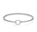Sterling Silver Equestra Mesh Bangle