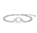 Sterling Silver Equestra Double Chain Bracelet