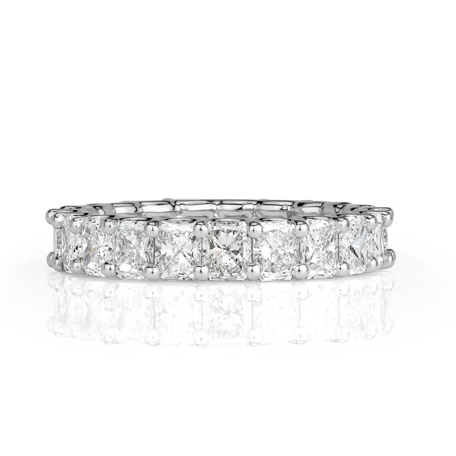 14K White Gold Lab Grown Diamond Eternity Band