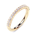 14K Yellow Gold Lab Grown Diamond Wedding Band