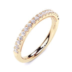 14K Yellow Gold Lab Grown Diamond Wedding Band