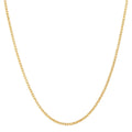14K Yellow Gold Diamond Cut Solid Cage Chain, 18in.