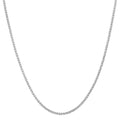 14K White Gold Diamond Cut Solid Cage Chain, 18in.