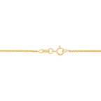 14K Yellow Gold Solid Twist Criss Cross Chain, 18in.