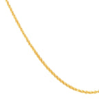 14K Yellow Gold Solid Twist Criss Cross Chain, 18in.