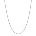 14K White Gold Solid Twist Criss Cross Chain, 18in.