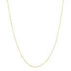 14K Yellow Gold Flat Rolo Chain, 18in.