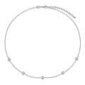 Sterling Silver Station Necklace