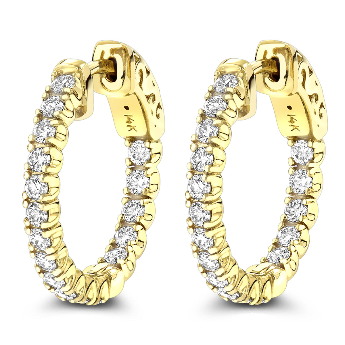 Diamond Hoop Earring