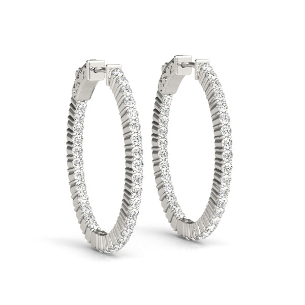 Diamond Hoop Earring