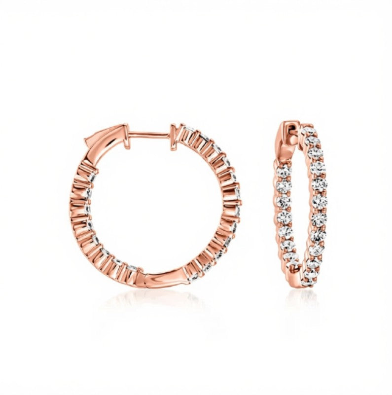 Diamond Hoop Earring