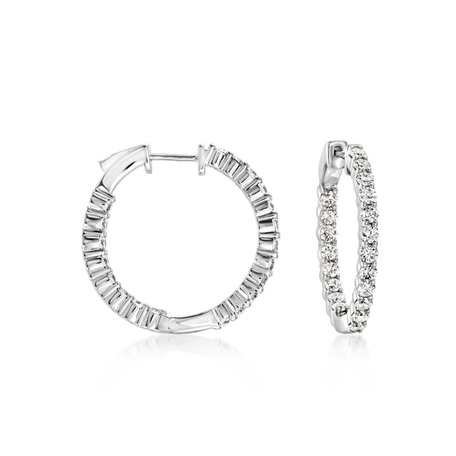 Diamond Hoop Earring