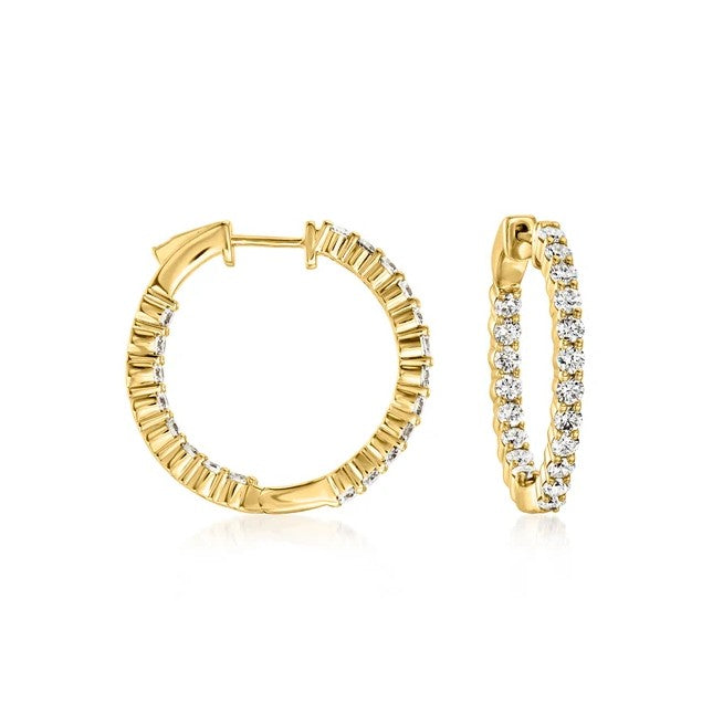Diamond Hoop Earring