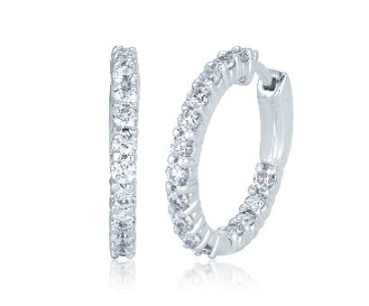 Diamond Hoop Earring