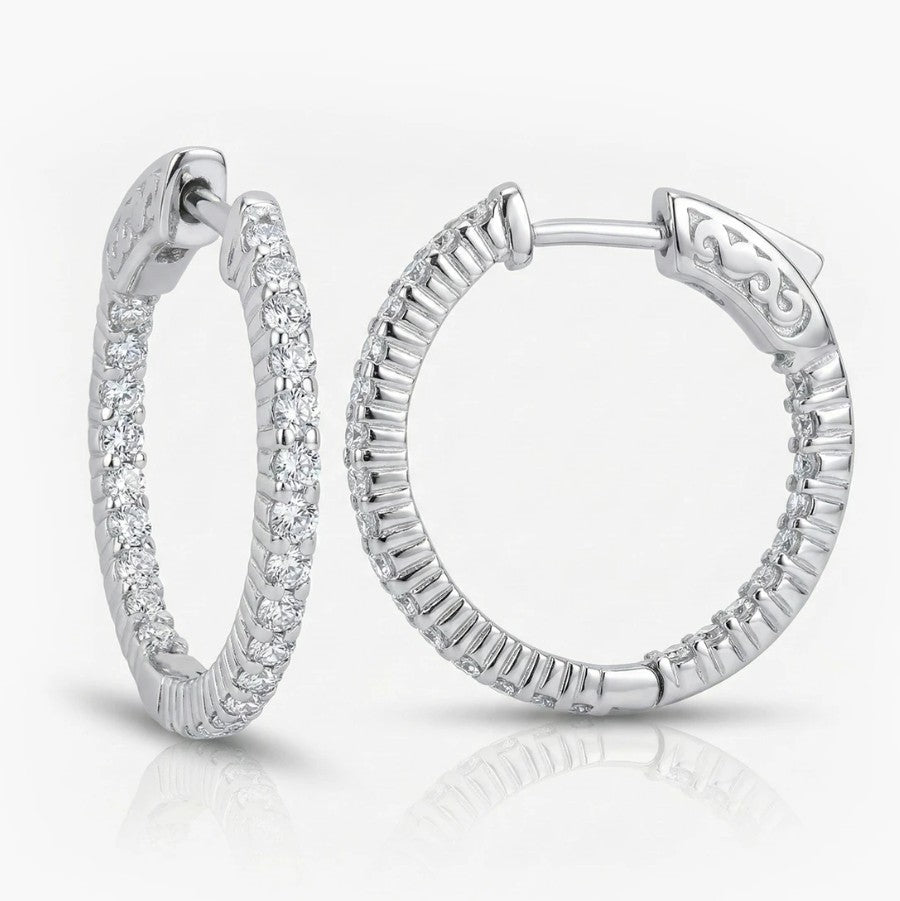 Diamond Hoop Earring