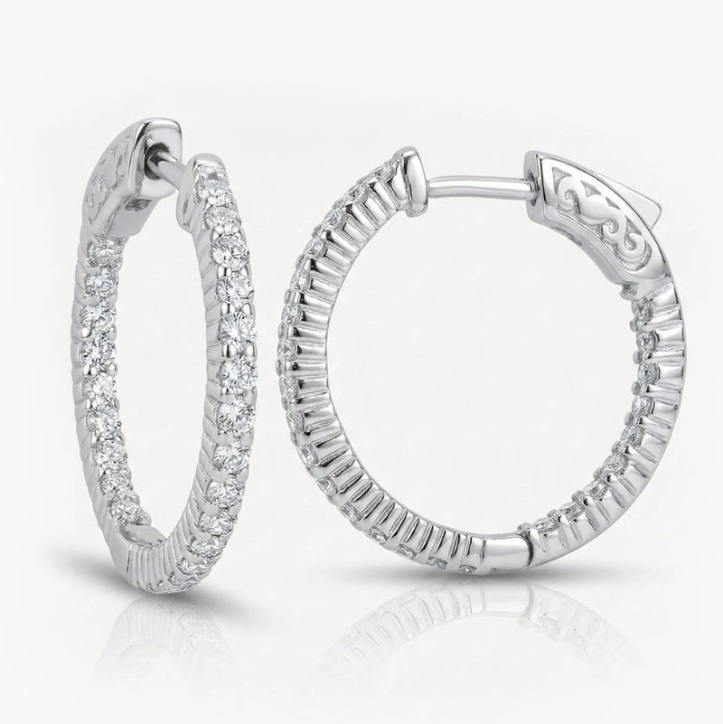 Diamond Hoop Earring