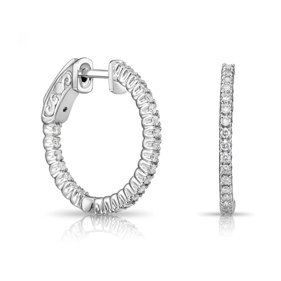 Diamond Hoop Earring