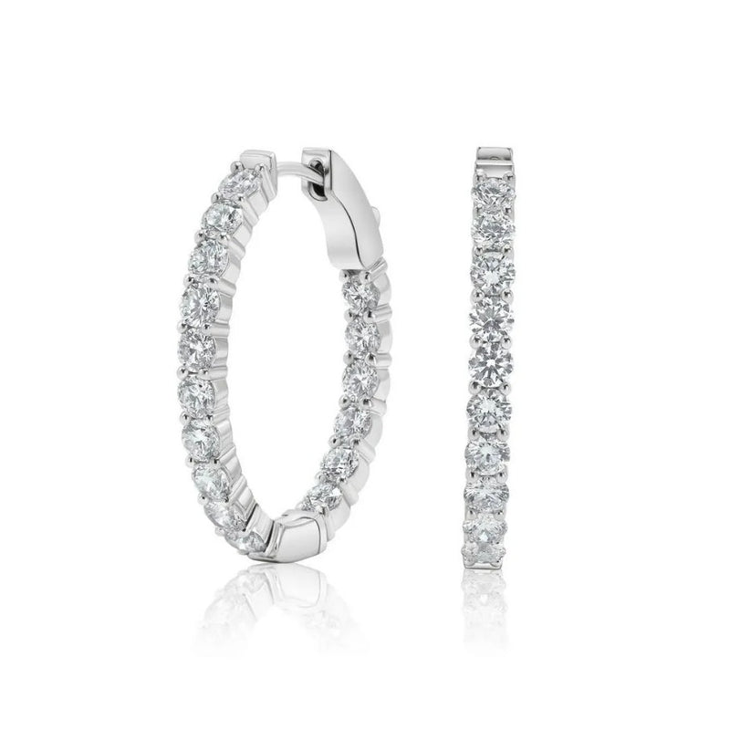 Diamond Hoop Earring
