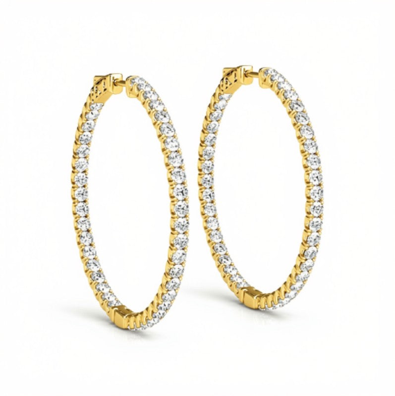 Diamond Hoop Earring