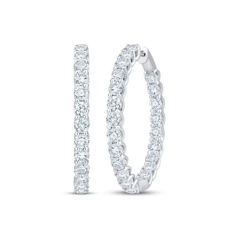 Diamond Hoop Earring