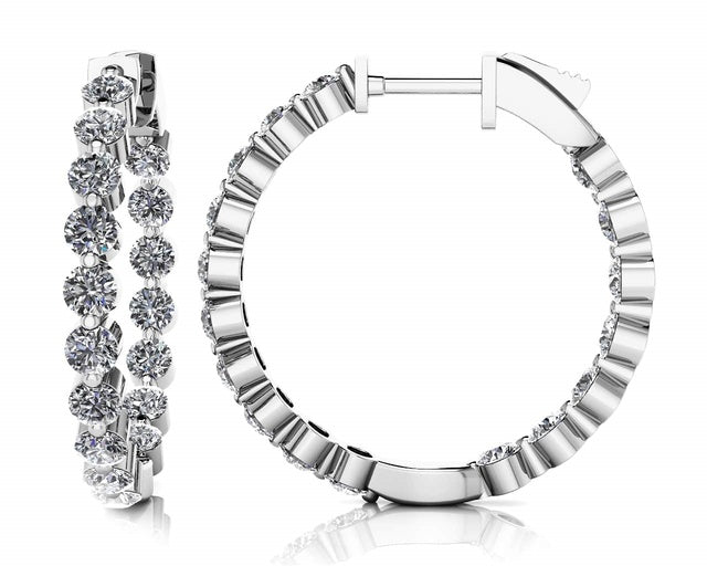 Diamond Hoop Earring