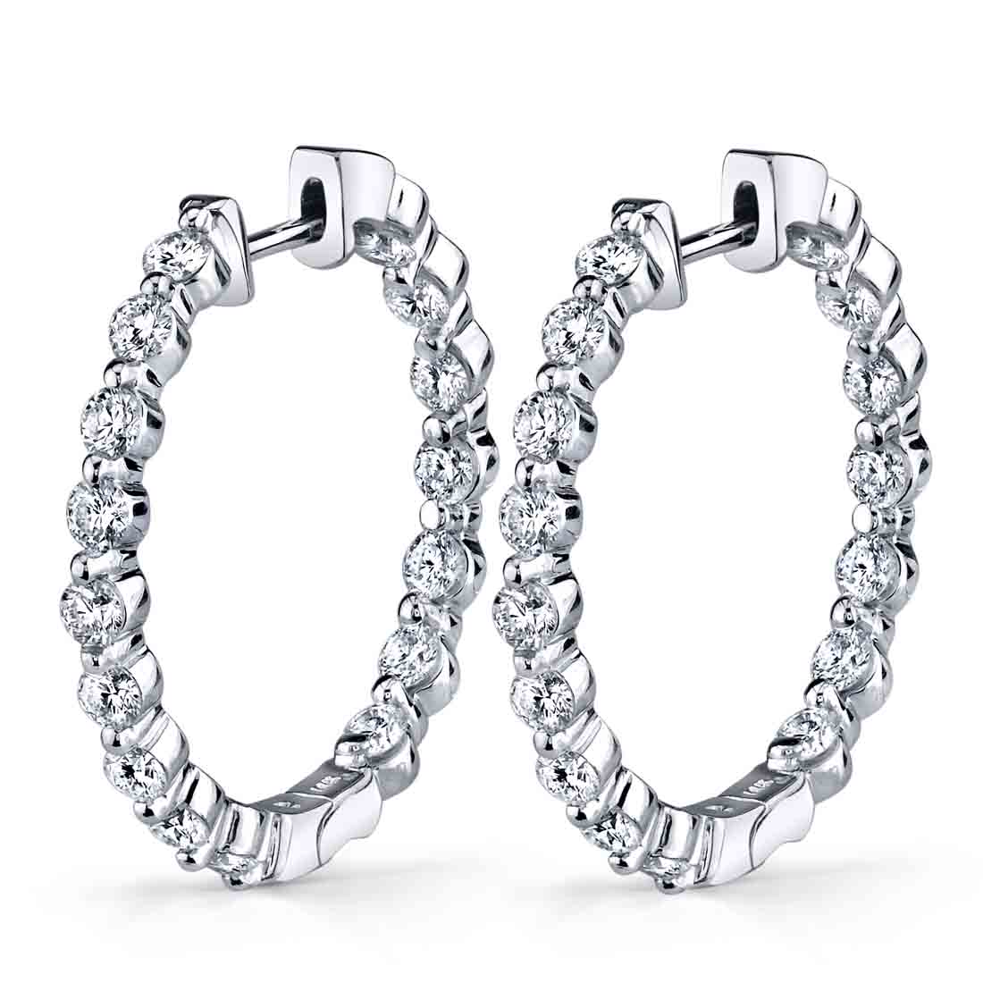 Diamond Hoop Earring