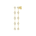 14K Yellow Gold Lab Grown Diamond Dangle Earrings