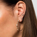 14K Gold Heart Stud Earrings