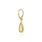 14K Gold Bujukan Drop Earrings With Lever Backs