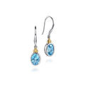 Silver Earrings with Stone