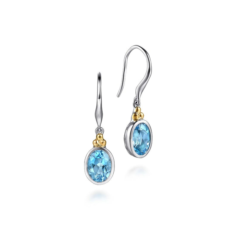 Silver Earrings with Stone