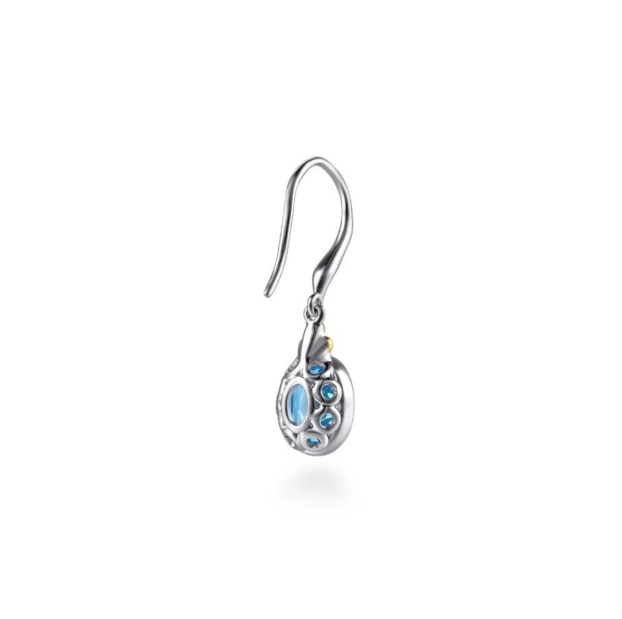 Silver Earrings with Stone