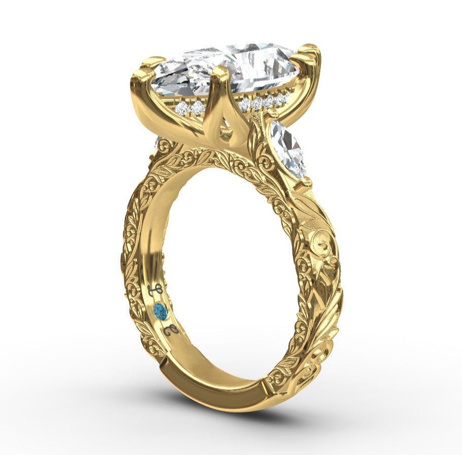 LABGROWN Diamond Semi-Mount Ring