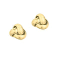 14K Yellow Gold Small Love Knot Studs