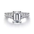 14K White Gold Traditional Diamond Semi-Mount Ring