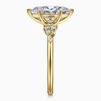 14K Yellow Gold Marquise Diamond Semi-Mount Ring