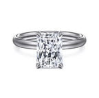14K White Gold Solitaire Mounting