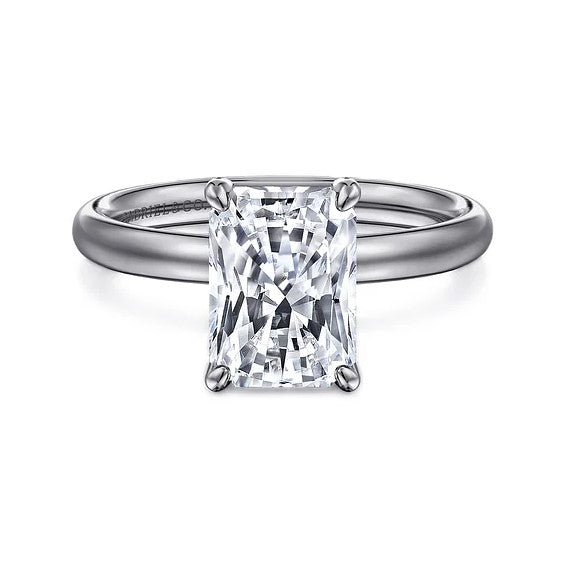14K White Gold Solitaire Mounting