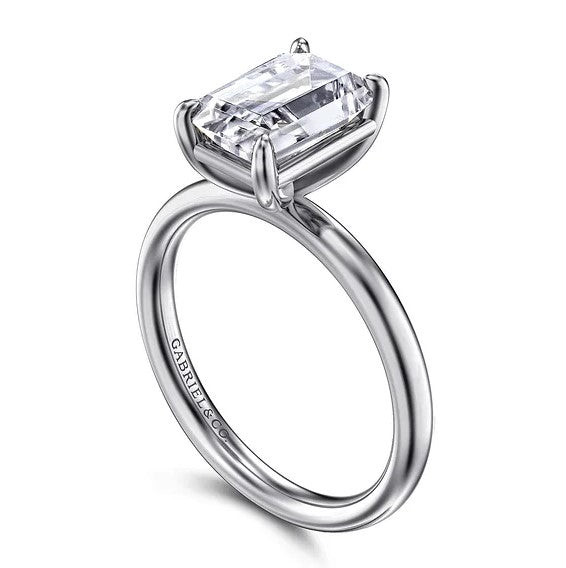 14K White Gold Solitaire Mounting