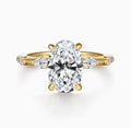 14K Yellow Gold Demi Semi-Mount Ring