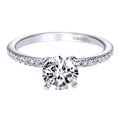 14K White Gold Diamond Engagement Ring