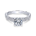 White 14 Karat Traditional Ring Size 6.5