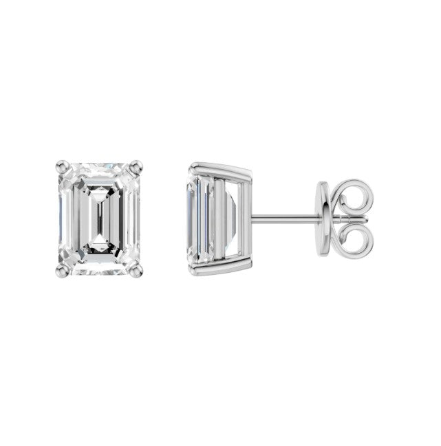 14K White Gold Lab Grown Diamond Studs
